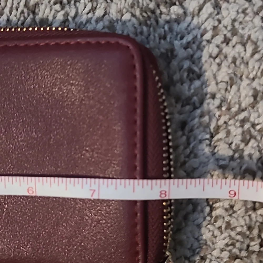 Burberry Burgundy and Beige Wallet - Picture 7 of 8